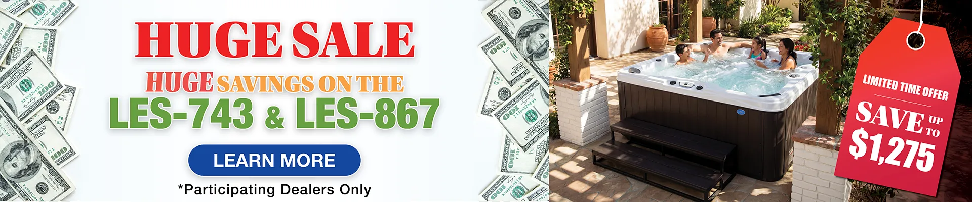 Calspas hot tub being used in a family setting - Blue Springs